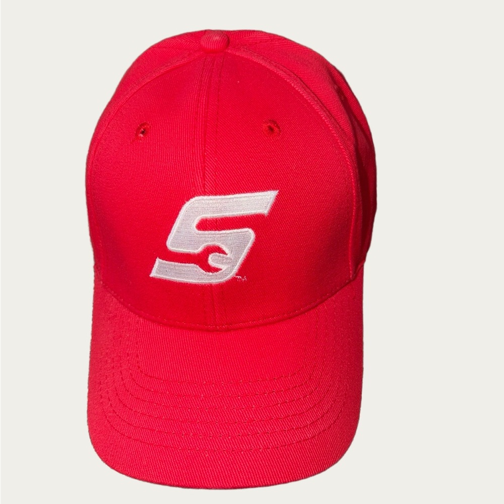 Snap-On Tools Red Flex Fitted Cap with White Embroidered Logo - New